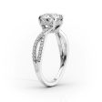 The Angelina Set With A 4.5 Carat Oval Moissanite on Sale