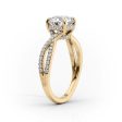 The Angelina Set With A 1 Carat Radiant Moissanite Hot on Sale