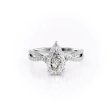 The Angelina Set With A 4 Carat Pear Moissanite For Cheap