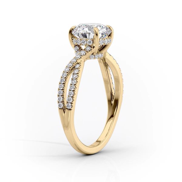 The Angelina Set With A 5 Carat Pear Moissanite Sale