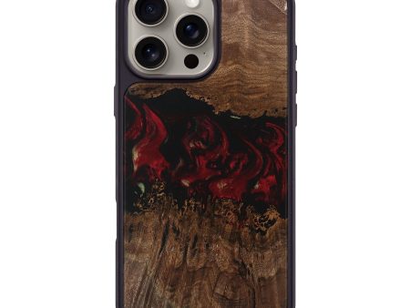 iPhone 16 Pro Max Wood Phone Case - Amani (Red, 741792) Supply