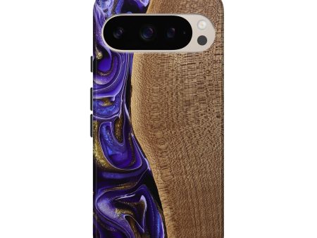 Pixel 9 Wood Live Edge Phone Case - Tanhya (Purple, 741633) Supply