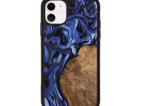 iPhone 11 Wood Phone Case - Cassidy (Blue, 742245) Online now