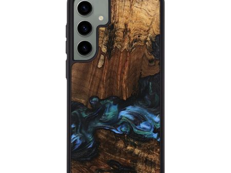 Galaxy S24 Plus Wood Phone Case - Moyra (Blue, 741944) Hot on Sale