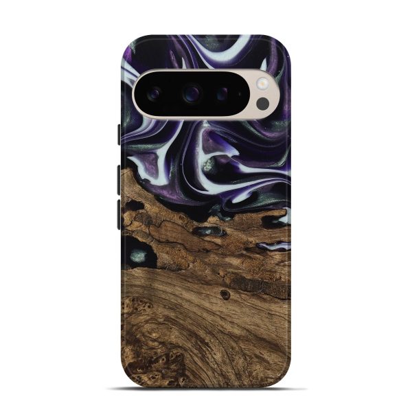 Pixel 9 Wood Live Edge Phone Case - Primus (Purple, 741626) Discount