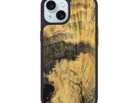 iPhone 15 Wood Phone Case - Imojean (Wood Burl, 741986) Online Hot Sale