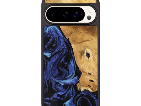 Pixel 9 Wood Phone Case - Amma (Blue, 741435) Sale