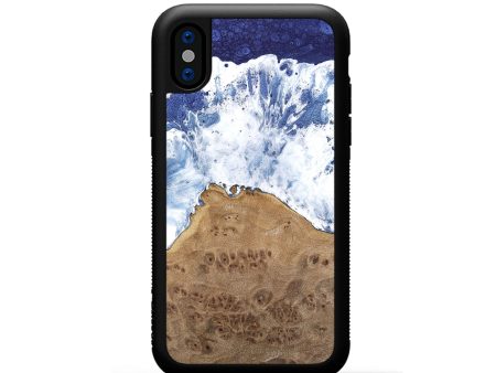 iPhone Xs Wood Phone Case - Aeriel (Coastal, 742307) Online now