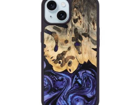 iPhone 15 Wood Phone Case - Janeka (Purple, 741110) Online Hot Sale