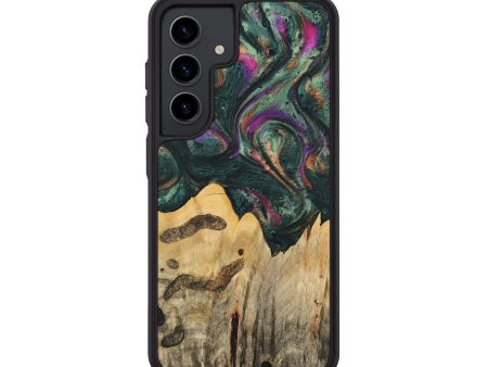 Galaxy S24 Wood Phone Case - Brier (Green, 741042) Cheap