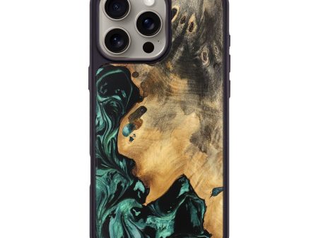 iPhone 16 Pro Max Wood Phone Case - Dyanna (Green, 740671) Sale