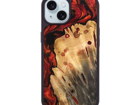 iPhone 15 Wood Phone Case - Emelie (Red, 741022) Online Hot Sale