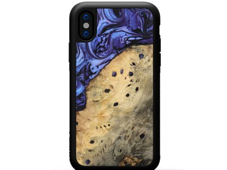 iPhone Xs Wood Phone Case - Barby (Purple, 740940) For Sale