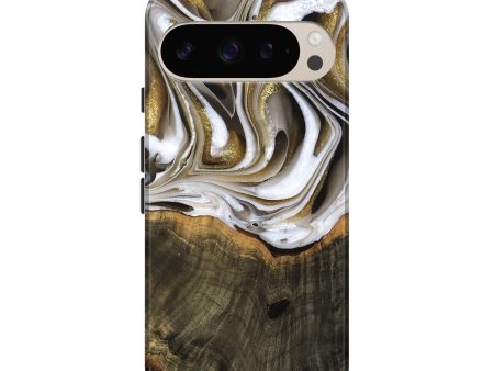 Pixel 9 Wood Live Edge Phone Case - Skyla (Black & White, 741612) Online Hot Sale