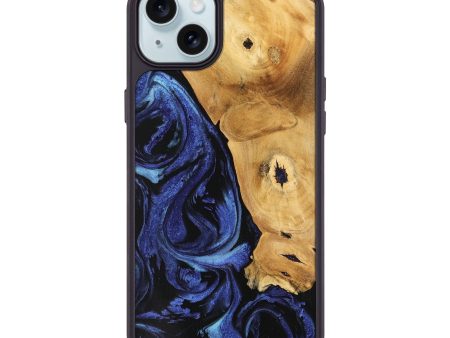 iPhone 15 Plus Wood Phone Case - Amma (Blue, 741435) Hot on Sale