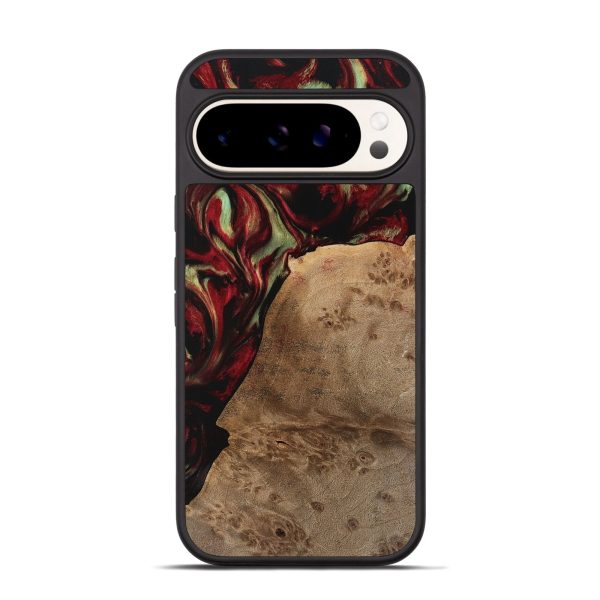 Pixel 9 Wood Phone Case - Merrill (Red, 741641) For Sale