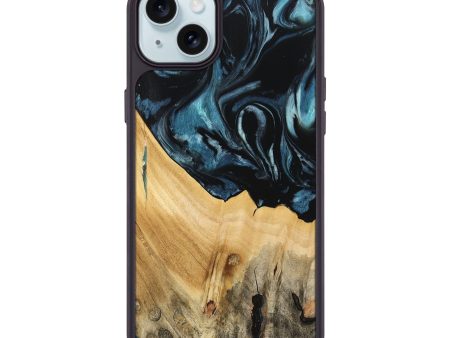 iPhone 15 Plus Wood Phone Case - Eliga (Blue, 741086) Online Sale