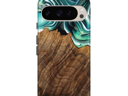 Pixel 9 Wood Live Edge Phone Case - Teodora (Green, 741322) Online Sale