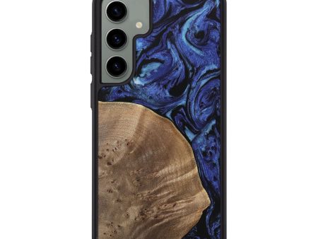 Galaxy S24 Plus Wood Phone Case - Jackie (Blue, 741449) Cheap