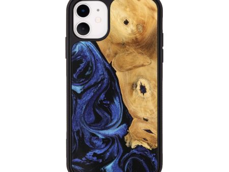 iPhone 11 Wood Phone Case - Amma (Blue, 741435) Cheap