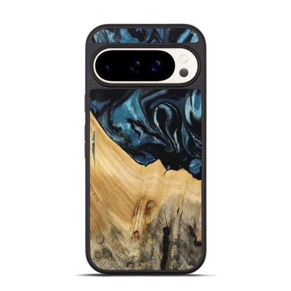 Pixel 9 Wood Phone Case - Eliga (Blue, 741086) Supply