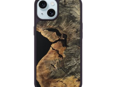 iPhone 15 Wood Phone Case - Brandyn (Wood Burl, 741448) on Sale