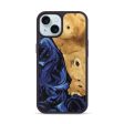 iPhone 15 Wood Phone Case - Amma (Blue, 741435) For Sale