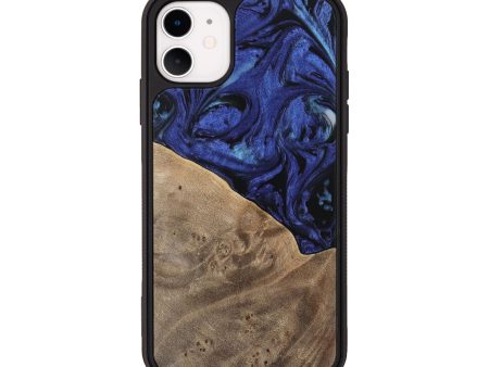 iPhone 11 Wood Phone Case - Wanda (Blue, 741522) For Discount